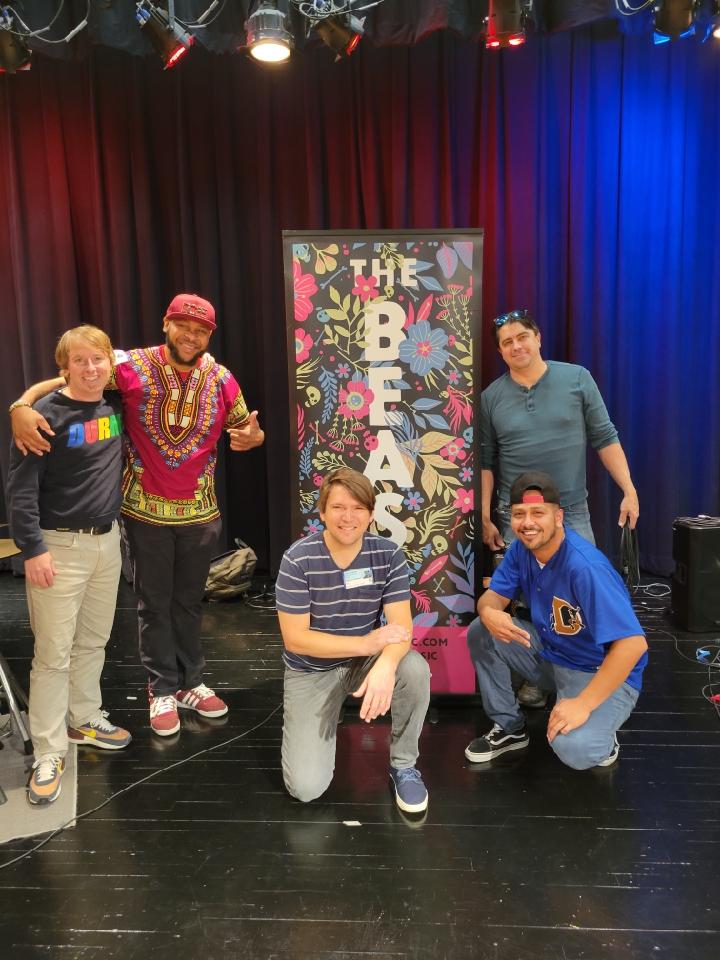 comelearnmore's tweet photo. One of my favorite local musicians, Mark Wells, came to HMS for a cultural arts performance with The Beast.  The students loved learning about music history and several joined in on stage.  Found out that some our staff can dance! https://t.co/uSvEGxcrEW