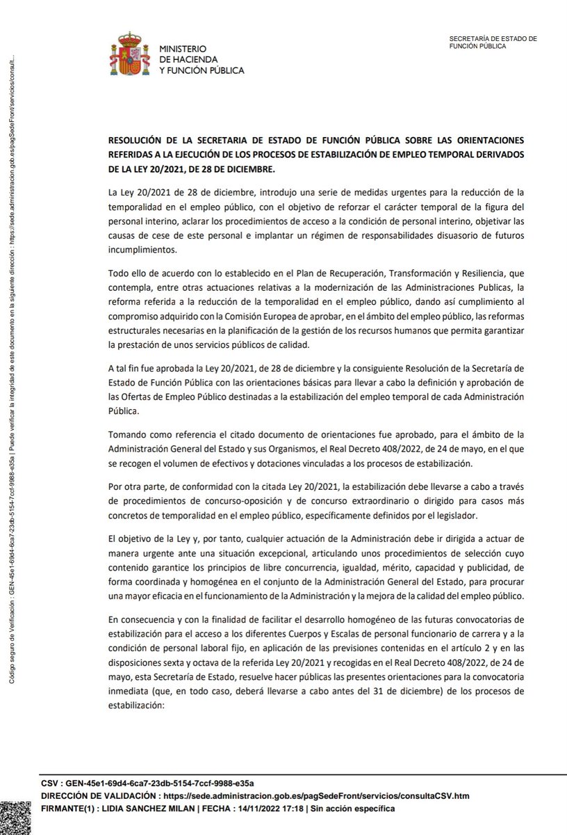 Coordinadora Estatal de Personal Público Temporal tweet media