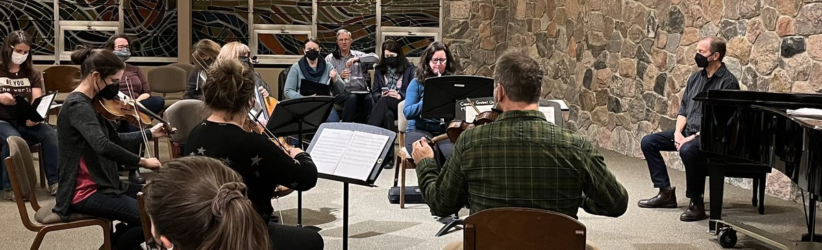 DaCapoChoir's tweet photo. Excited for tonight’s final rehearsal with these fabulous musicians for this weekend’s concerts. Oboe &amp; string quartet. Tix for Sat night avail online til midnight tonight. Some WILL be available @ door. Full program &amp; tix @ https://t.co/zBK1w65KwC @CreateWaterloo @DamatoRecord https://t.co/nf2z96caD3