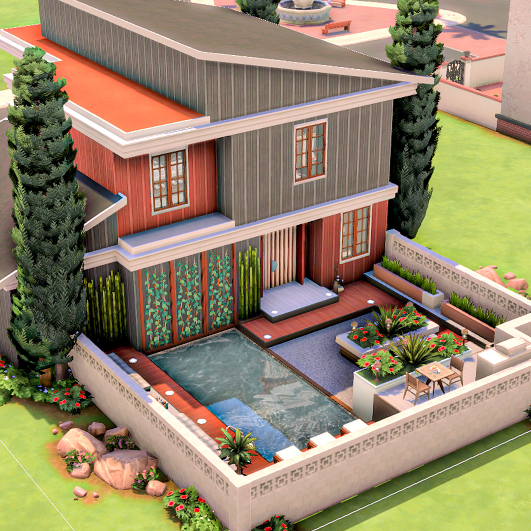 SimsonicaS's tweet image. Sharing with you today my latest build with no cc → Warm and Cozy Family Home 
Speed build available on my youtube channel → simsnovation (link in comments). BTW I tried a little voice over for the intro part so a little bit shy here... 
#TS4 #Sims4 #TheSims4 #ShowUsYourBuilds