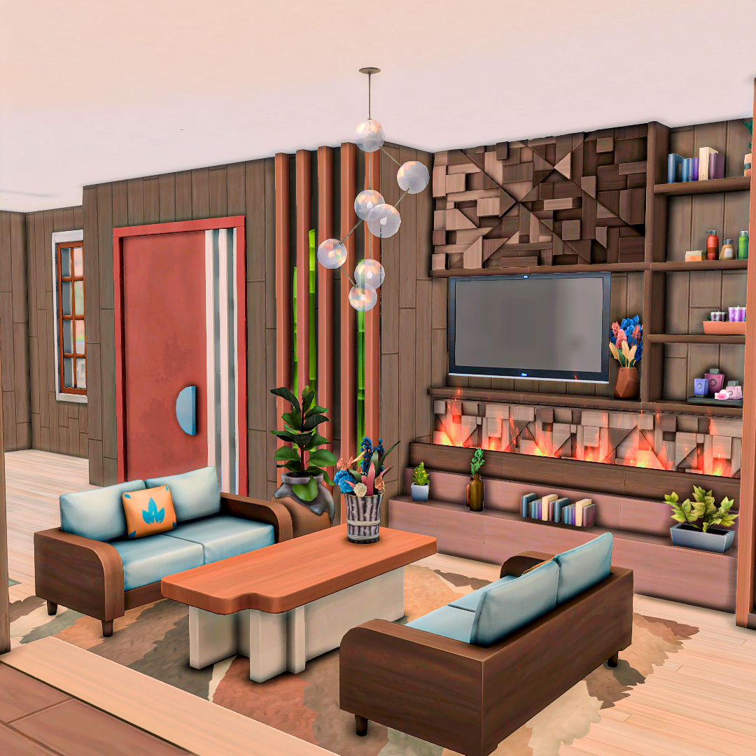 SimsonicaS's tweet image. Sharing with you today my latest build with no cc → Warm and Cozy Family Home 
Speed build available on my youtube channel → simsnovation (link in comments). BTW I tried a little voice over for the intro part so a little bit shy here... 
#TS4 #Sims4 #TheSims4 #ShowUsYourBuilds