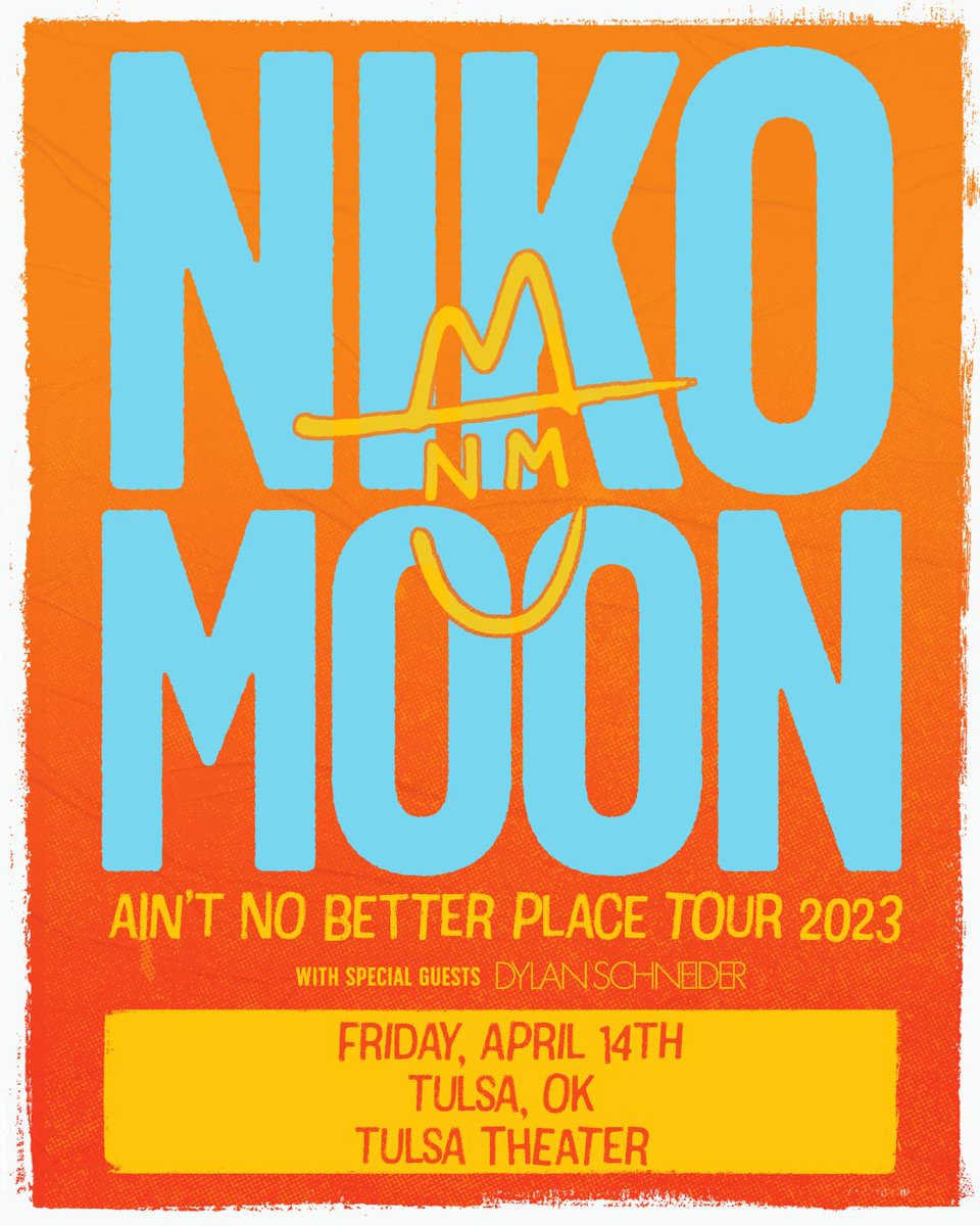 Ain't No Better Place to be than Tulsa Theater with <a href="/nikomoon/">Niko Moon</a> on Friday 4/14🤩 Hurry &amp; Grab Yours Now! bit.ly/NIKOMOONTULSA23