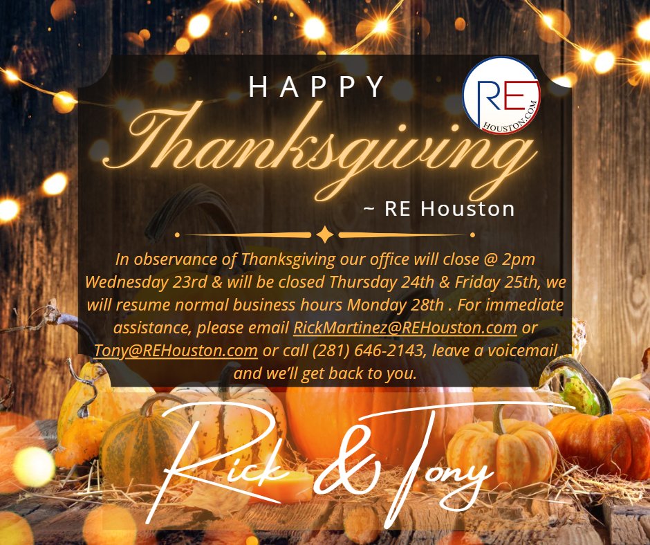 Does everyone have their stretchy pants ready!? 😋

#rehouston #realtorlife #realtor #rmcr #remaxcincoranch #thanksgiving #thankful #love #family #fall #turkey #christmas #thanksgivingdinner #food #happythanksgiving #holiday #grateful #thanks #turkeyday #instagood #blackfriday