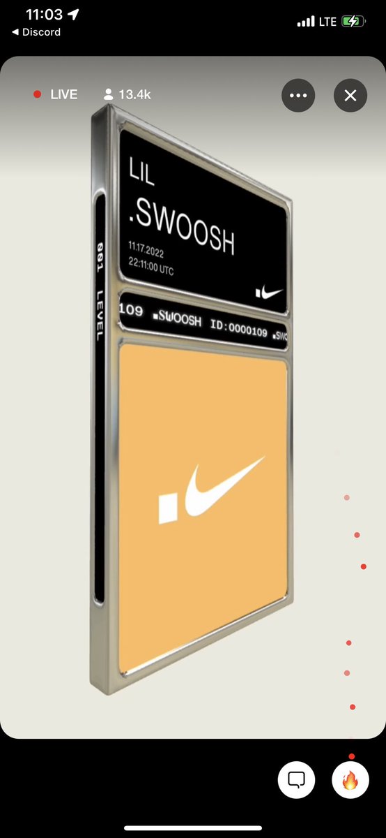 BobbyTreats_'s tweet photo. Things are heating up. Pictures from the first .Swoosh session on the SNKRS App. Great information on what’s to come. Here are two clips that they showed. What can you spot!? Shoutout to @jgao with the ID and @FELON for getting that screenshot! #nikevirtualstudios #RTFKT https://t.co/CHX0YjnBy4