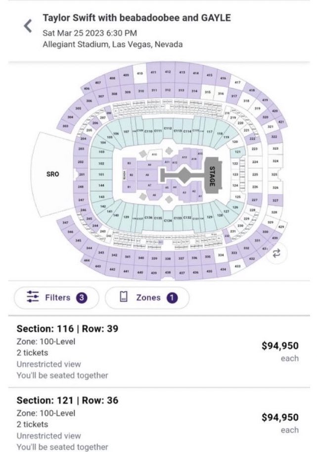 CryptoEmpressX's tweet photo. #TaylorSwift concert tickets are going for $94k... WTF. This is ridiculous. 😂😭

Who's paying this money. $94k can pay for down payment towards a home. Let alone change someone life. #SMH https://t.co/q1T1eHzTqo