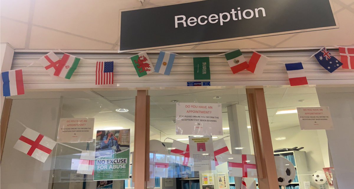 Kicking off our first tweet as #TeamEDSFH - Check out our decorations ready for the #WorldCup2022