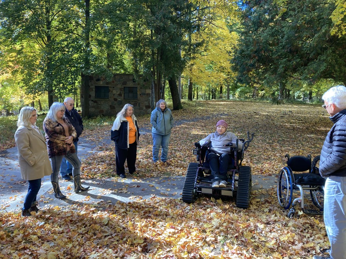 Travel WI News (@widepttourism) on Twitter photo Jeff Anderson joined the State Trails Council Meeting to give an update from Travel WI. <a href="/AccessAbilityWI/">Access Ability WI (AAW)</a> provided council members the opportunity to experience an all-terrain wheelchair. <a href="/AccessAbilityWI/">Access Ability WI (AAW)</a> provides free use of outdoor wheelchairs.
#AccessibleTravel Jeff Anderson joined the State Trails Council Meeting to give an update from Travel WI. <a href="/AccessAbilityWI/">Access Ability WI (AAW)</a> provided council members the opportunity to experience an all-terrain wheelchair. <a href="/AccessAbilityWI/">Access Ability WI (AAW)</a> provides free use of outdoor wheelchairs.
#AccessibleTravel