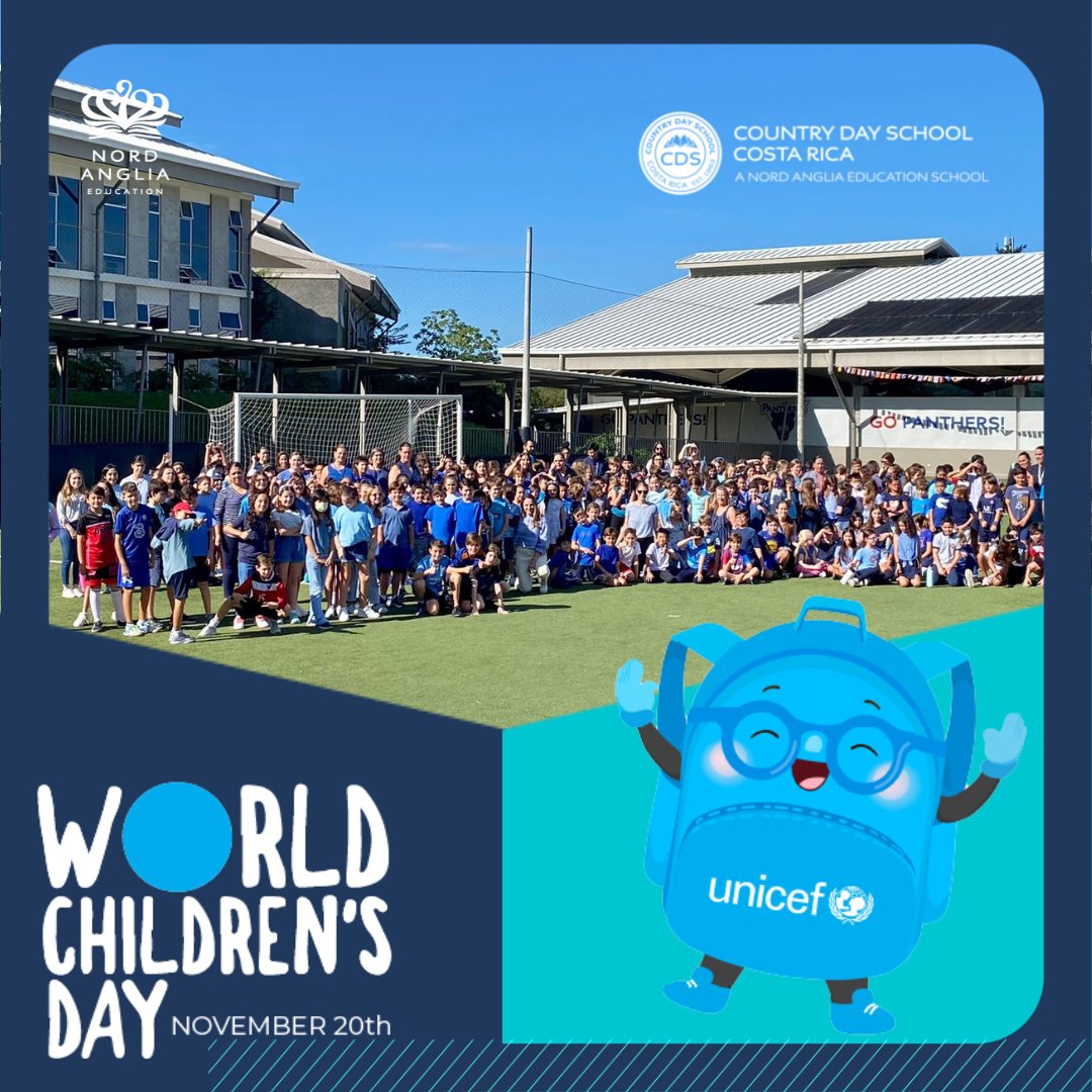 CountryDayCR's tweet image. Today we wear blue as a way to commemorate World Children's Day! #NAEUnicef #NAEWorldChildrensDay #CountryDayCR