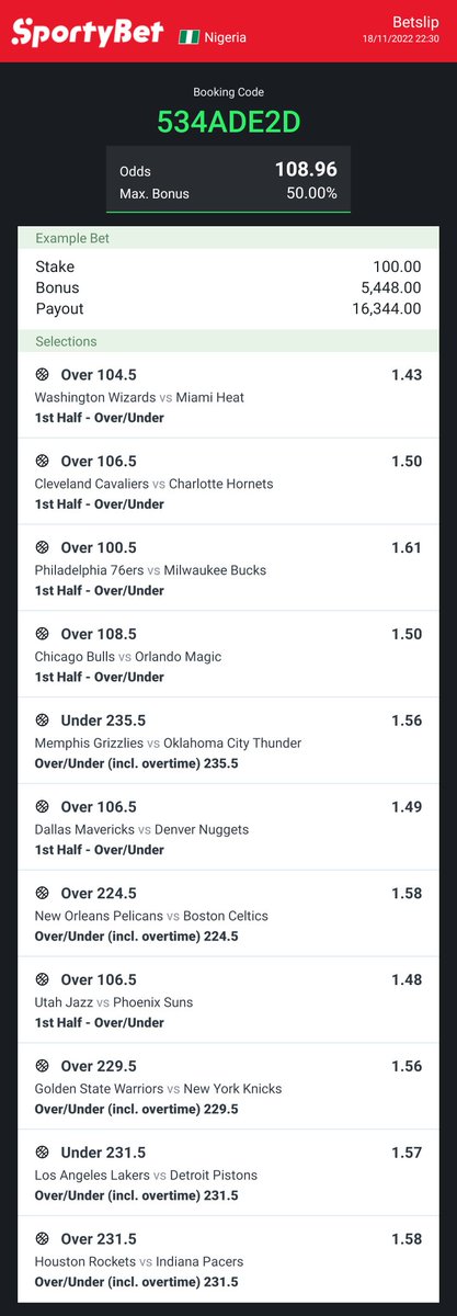 sportingking365's tweet photo. 5F9D9E3 | 7611716 | 534ADE2D

Responsible gambling nitori olohun 🔞 https://t.co/BkZy2JsZwu