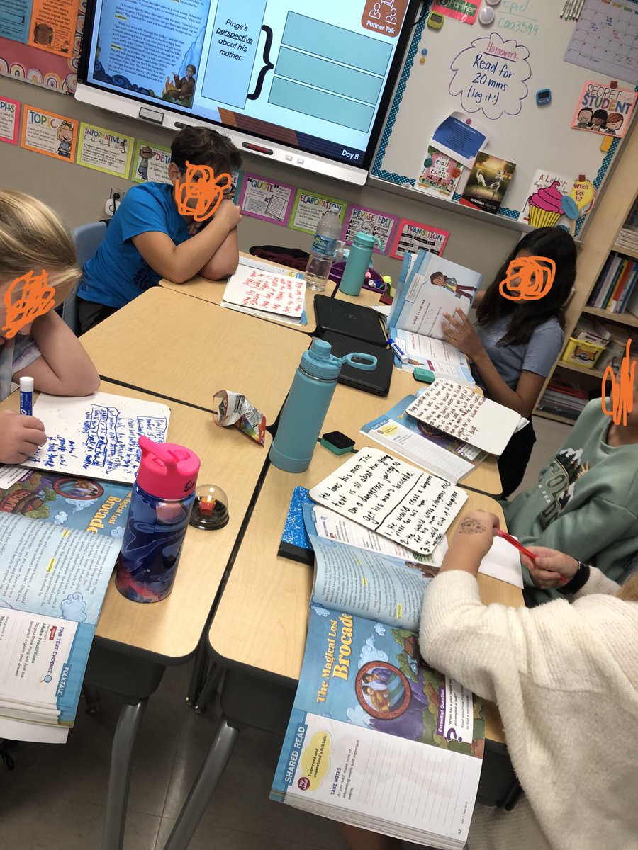 MissJohnsonUCF's tweet photo. We worked hard this week to have some serious processing time! Using collaborative structures, students have been explaining their reasoning in writing and coaching their peers to get the correct answers. We also had some awesome science time! @OCPSnews @West_OCPS https://t.co/ilssVLcyej