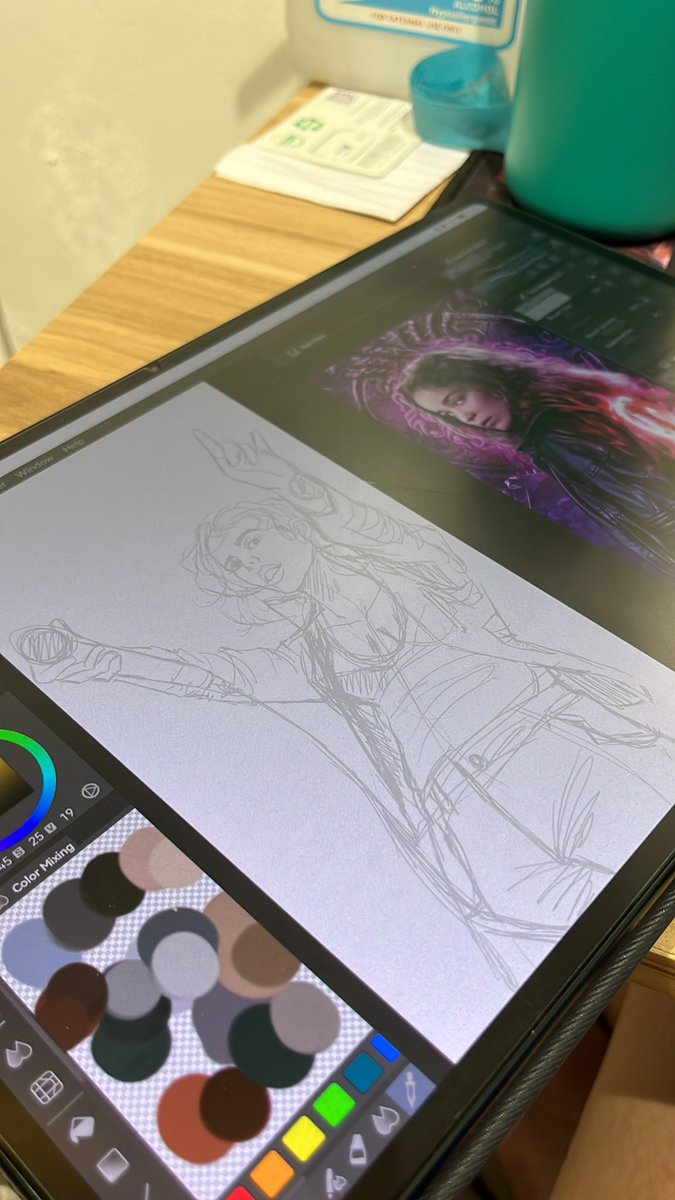 sefyie's tweet photo. What if WN (OCS OG) is a girl rock band? 🤔 #WorkInProgress #WarriorNun #FanficPrompt #Ava #HaloBearers #WarriorNunS2  #FanArtFriday https://t.co/u8Vv4y8rJj