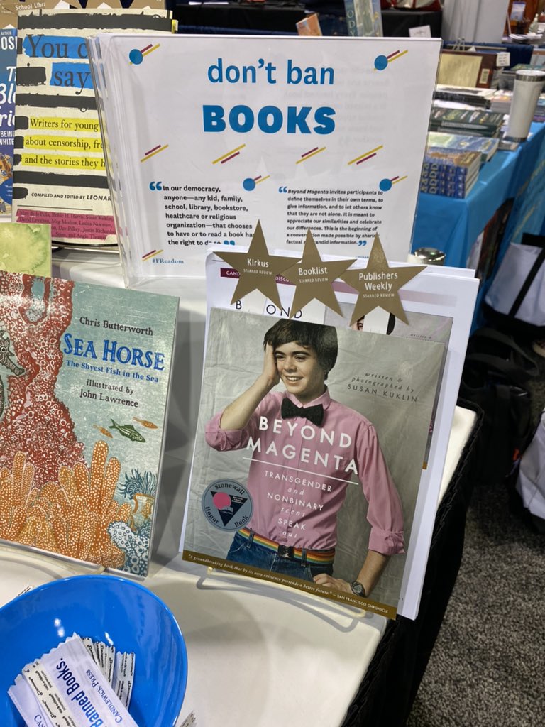 MsBlyereads's tweet photo. Banning books = banning people π€¬
Banning #BeyondMagenta = banning a young person I had the pleasure of teaching w/ @TeachBacon.
Grateful to π that @Candlewick & @FReadomFighters are not allowing this to happen!
#RepresentationMatters https://t.co/REasDG5EtQ