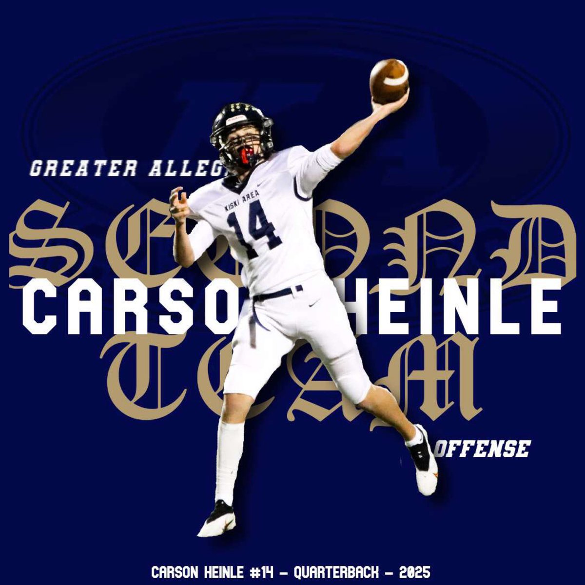 Carson Heinle (@carsonheinle) on Twitter photo Honored to be selected as 2nd Team All Conf QB in a conference that is loaded with strong QBs. <a href="/kiskifootball/">Kiski Area Football</a>
@JohnPet02010789 Honored to be selected as 2nd Team All Conf QB in a conference that is loaded with strong QBs. <a href="/kiskifootball/">Kiski Area Football</a>
@JohnPet02010789