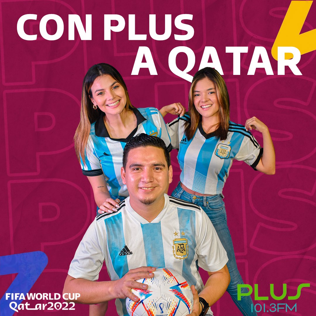 En este mundial estamos listos para que estén enterados de todo! De lunes a viernes por Plus 101.3 a las 6:30 pm⚽️✨