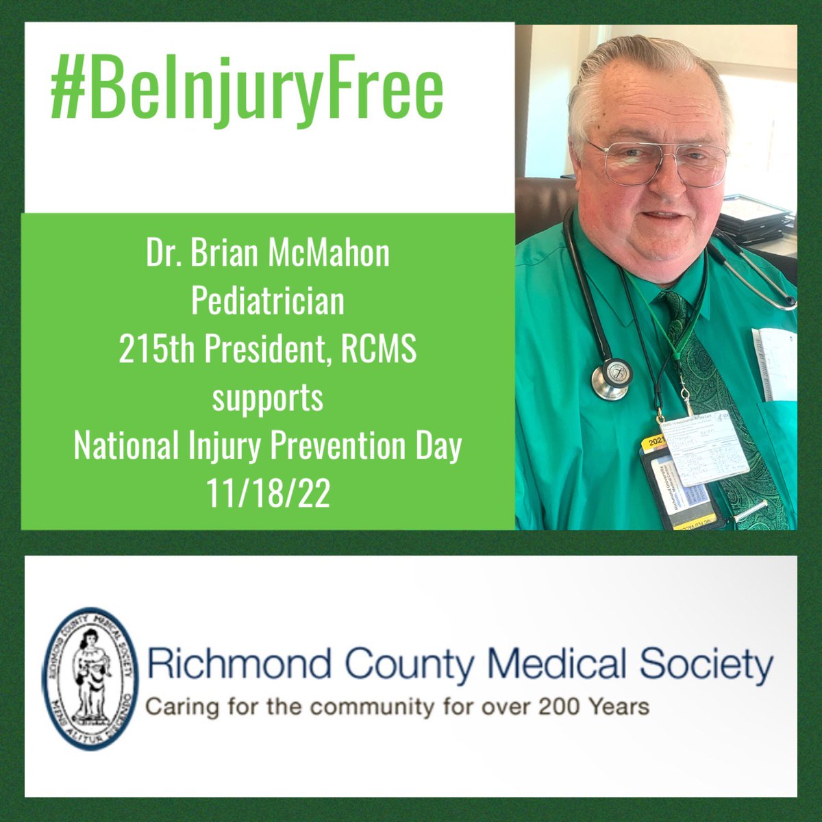 Melissa Grageda, MD (@drmgrageda) on Twitter photo Thank you Dr Brian McMahon 215th President of Richmond County Medical Society for supporting National Injury Prevention Day! #BeInjuryFree #NationalInjuryPreventionDay #NIPD #advocacy #richmondcountymedicalsociety RT <a href="/salvolpe/">Sal Volpe</a> <a href="/rcmsny/">Richmond County MS</a> <a href="/RUMCSI/">RUMC</a> <a href="/Johnmaesemd/">John Maese</a> <a href="/ParagMehta6/">Parag Mehta MD MACP</a> @mssnytweet Thank you Dr Brian McMahon 215th President of Richmond County Medical Society for supporting National Injury Prevention Day! #BeInjuryFree #NationalInjuryPreventionDay #NIPD #advocacy #richmondcountymedicalsociety RT <a href="/salvolpe/">Sal Volpe</a> <a href="/rcmsny/">Richmond County MS</a> <a href="/RUMCSI/">RUMC</a> <a href="/Johnmaesemd/">John Maese</a> <a href="/ParagMehta6/">Parag Mehta MD MACP</a> @mssnytweet