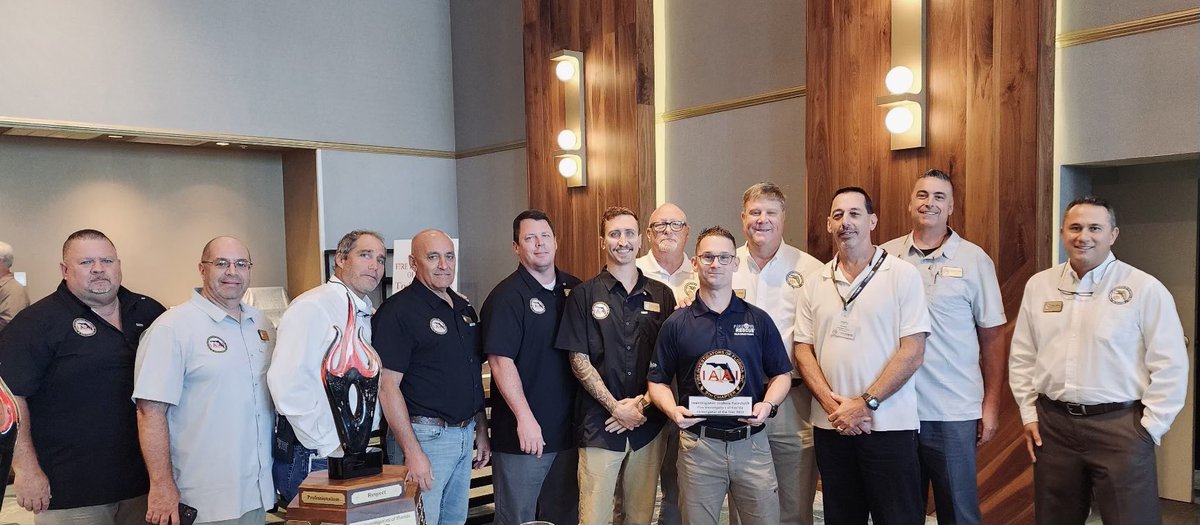 PBC Fire Rescue on Twitter "Investigator Joshua Faircloth receives