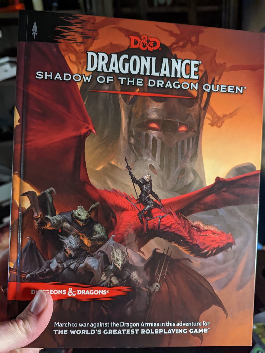 ToddKenreck's tweet photo. Covers of Dragonlance: Shadow of the Dragon Queen. https://t.co/YfpkC6EKO7