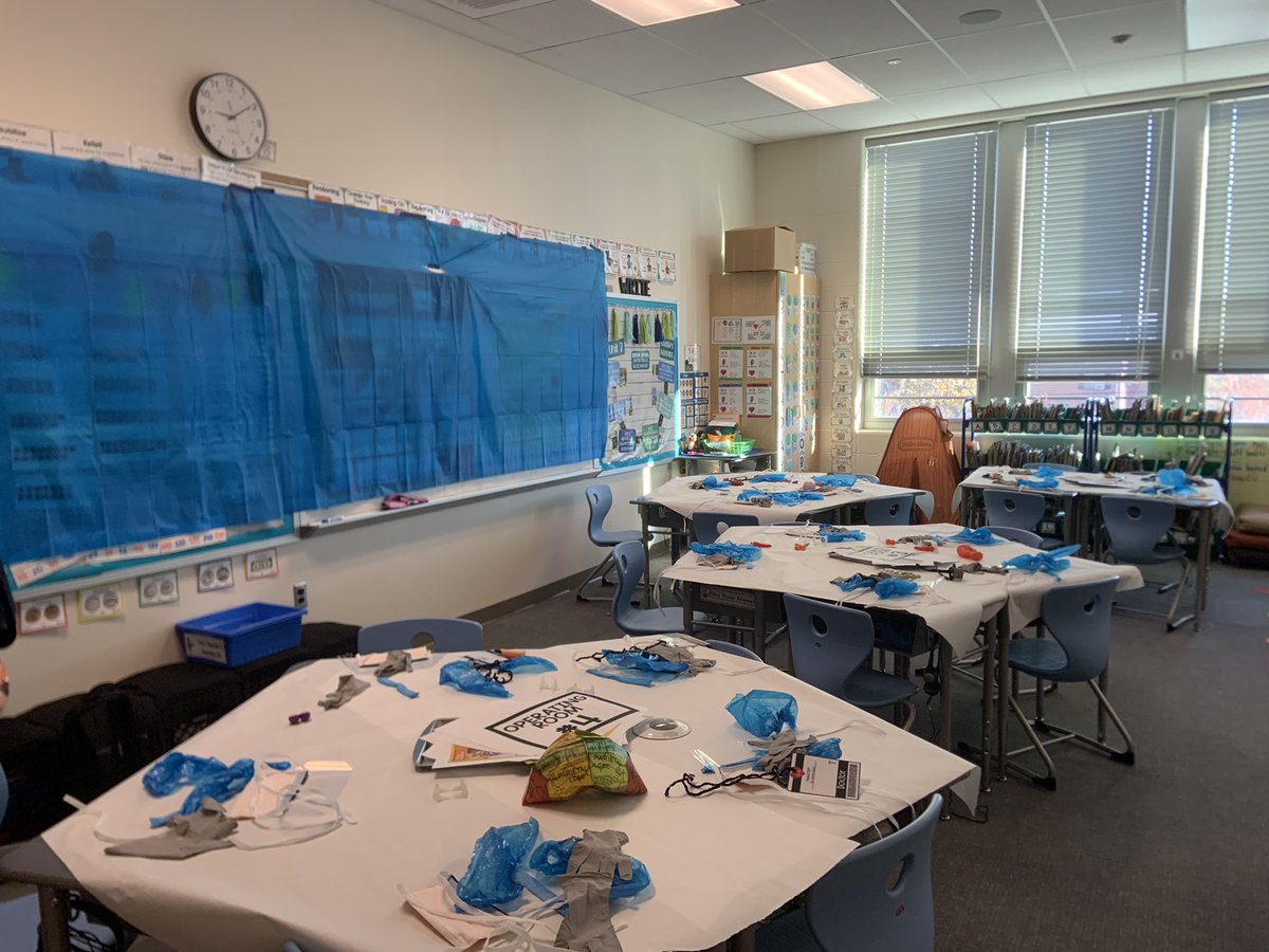 Mrs__Cunningham's tweet photo. We had a FUN Friday! We learned about text features then performed “surgery” on nonfiction texts to find them! @TeamDundalkES @BCPS_ELA https://t.co/4eNE2IFstB