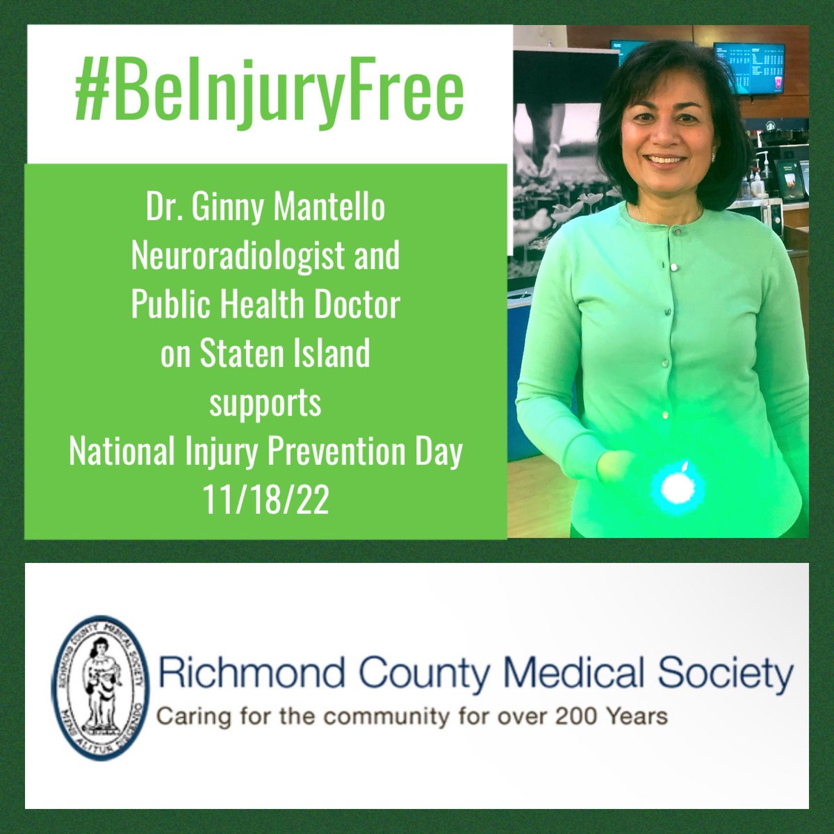 Melissa Grageda, MD (@drmgrageda) on Twitter photo Thank you Dr Ginny Mantello for supporting National Injury Prevention Day! #BeInjuryFree #NationalInjuryPreventionDay #NIPD RT <a href="/rcmsny/">Richmond County MS</a> <a href="/SI_PPS/">Staten Island PPS/Social Care Network</a> <a href="/siadvance/">SIAdvance</a> <a href="/Johnmaesemd/">John Maese</a> <a href="/jgcpps/">Joseph G Conte, PhD</a> <a href="/salvolpe/">Sal Volpe</a> #Richmondcountymedicalsociety Thank you Dr Ginny Mantello for supporting National Injury Prevention Day! #BeInjuryFree #NationalInjuryPreventionDay #NIPD RT <a href="/rcmsny/">Richmond County MS</a> <a href="/SI_PPS/">Staten Island PPS/Social Care Network</a> <a href="/siadvance/">SIAdvance</a> <a href="/Johnmaesemd/">John Maese</a> <a href="/jgcpps/">Joseph G Conte, PhD</a> <a href="/salvolpe/">Sal Volpe</a> #Richmondcountymedicalsociety