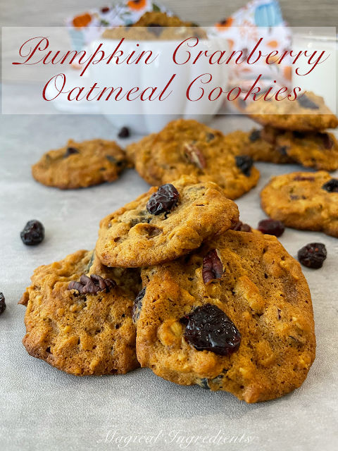 magicalingrdnts's tweet photo. Pumpkin Cranberry Oatmeal Cookies - Soft, chewy, #delicious #eggless #cookies loaded with flavors from #pumpkin #cranberries and #pecans. This is a perfect #snack and can be a breakfast! #cranberryweek #fallflavors #oats #baking https://t.co/fvyaLCin6D https://t.co/hkG9oXyzVb