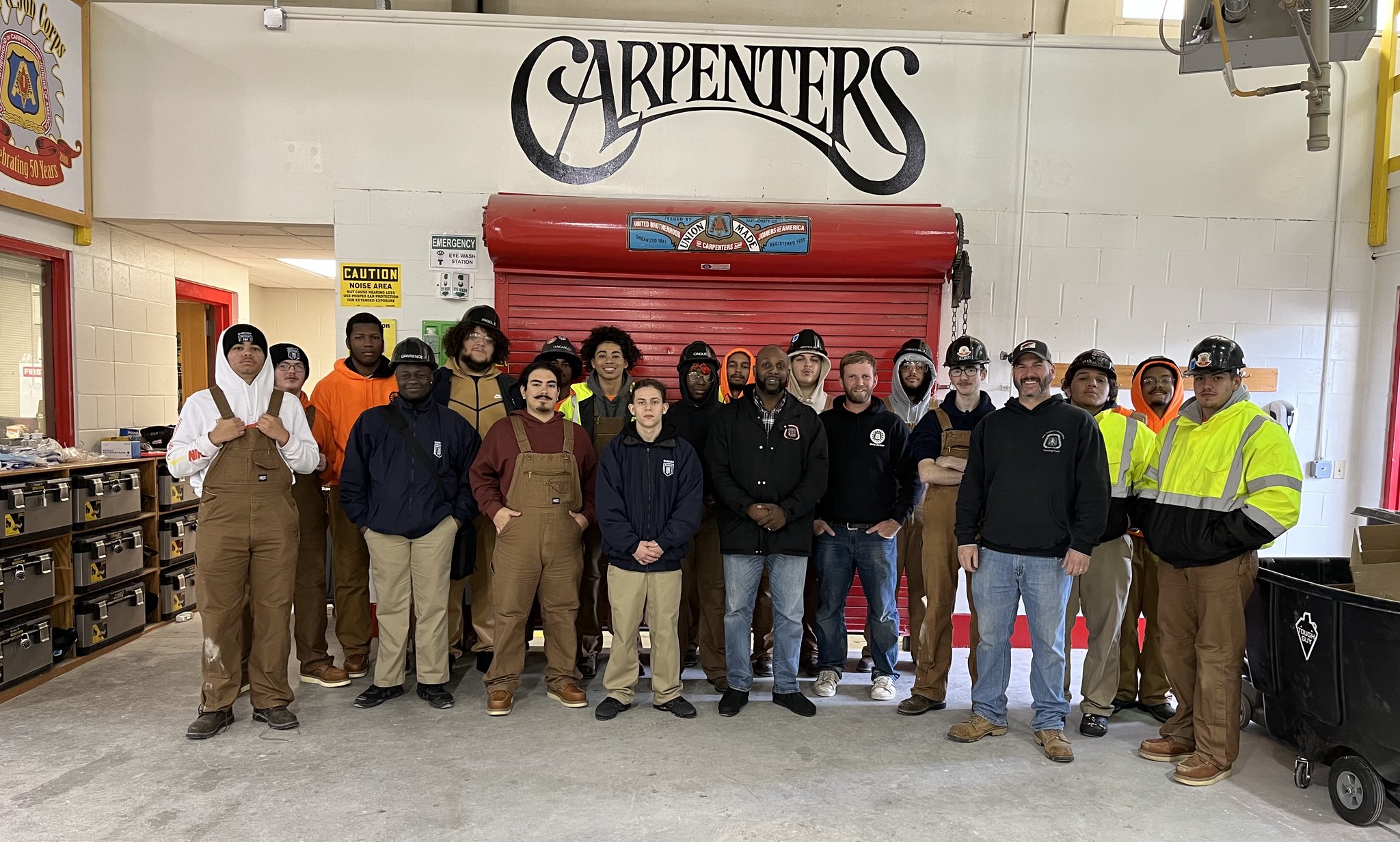 Carpenters of Local 336 on Twitter: "Fred Taylor stopped by Shriver Job ...