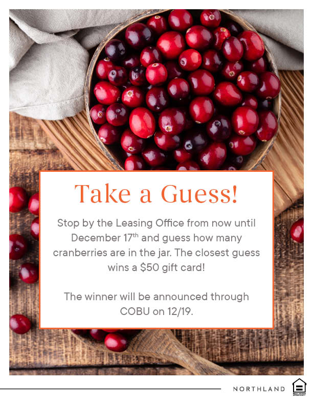 GreatHillsTx's tweet photo. Tis the Season!  Take your best guess at how many cranberries are in the jar; whoever comes closest to the number will win a $50.00 Gift Card. 

#WeLoveOurResidents #LoveWhereYouLive #Austin #Fall2022 #TIsTheSeason #Community #LuxuryRentals https://t.co/HTzoC0vDm8
