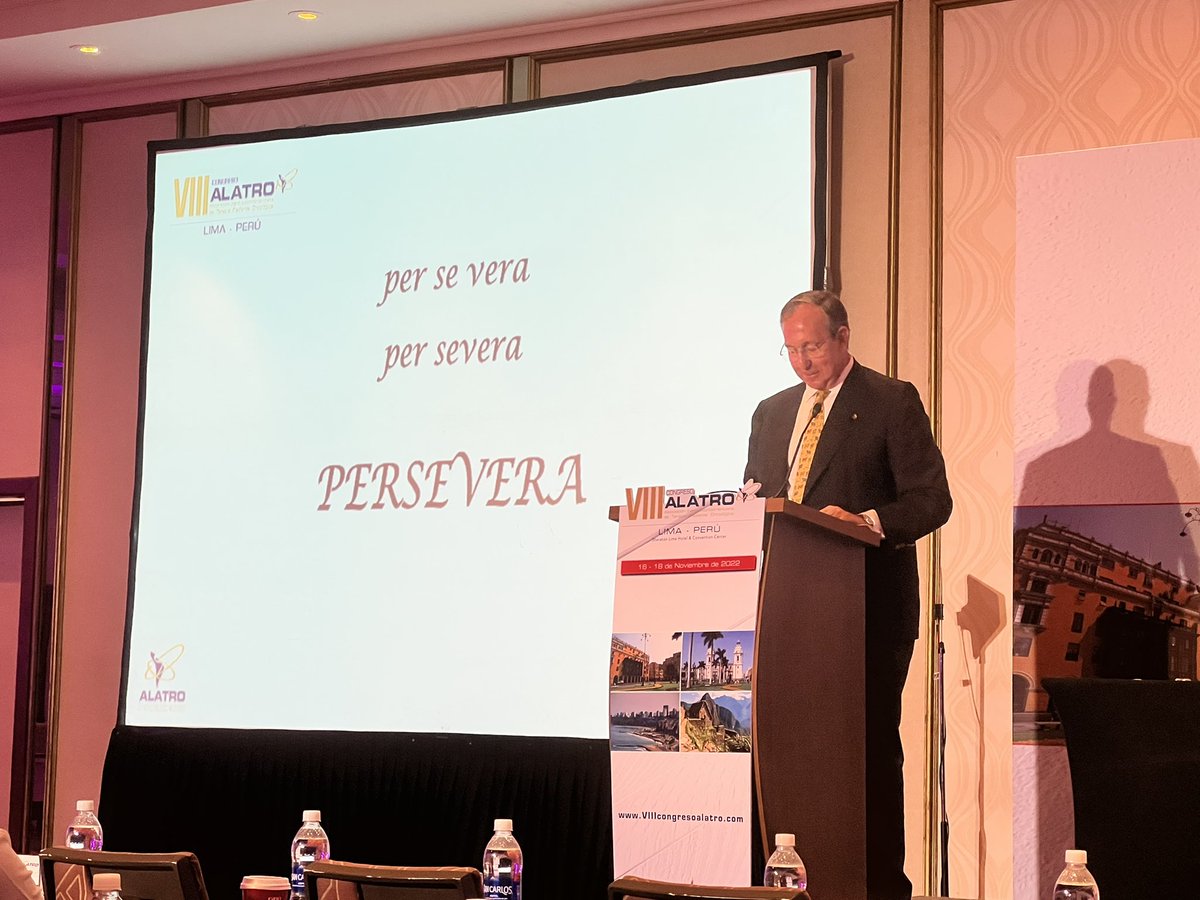 GoLigyta's tweet photo. Great Speak Profesor Felipe Calvo @protonterapia Persevere, even if it is difficult, that perseverance will lead you to success! Persevera, aunque sea difícil , que la perseverancia te llevará al éxito ! #ALATRO22 https://t.co/OB1fV8MQGK