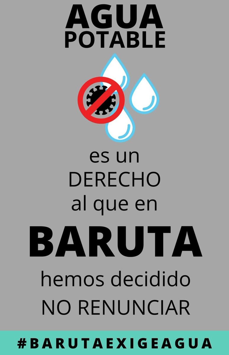 +350 mil baruteños cansados de
amanecer sin agua. El #Agua es un
Derecho Humano.
@Hidrocapital2 @Hidrocapital3
@DelcyRodriguezV <a href="/RMarcoTorres/">Rodolfo Marco Torres</a>
@HarolClemente <a href="/EvelynBVasquez/">Evelyn Vásquez</a>
<a href="/MinAguasVen/">Ministerio del P.P. de Atención de las Aguas</a> @_VPSOPS
<a href="/NestorLReverol/">Néstor Reverol</a> <a href="/HectoRodriguez/">Héctor Rodríguez C.</a>
<a href="/AlcaldiaBaruta/">Alcaldía de Baruta</a>
#BarutaExigeAgua
#Agua24x365