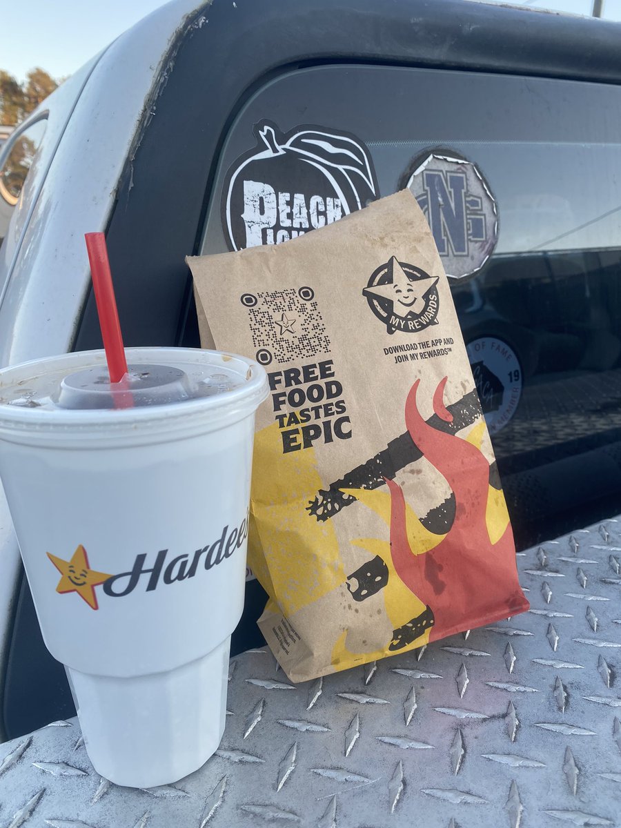 RoHo2727's tweet photo. All you Terry Holder baseball guys will understand the power of a Hardee’s!! We would drive 80 miles out of the way to eat there because he was so superstitious!! https://t.co/zu8I2VFttl
