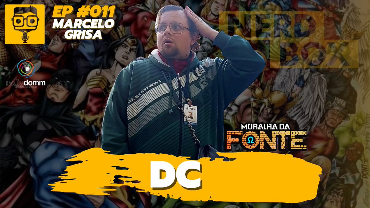 VaidaNerd's tweet image. FINALMENTE CHEGOU! Nosso Episódio #011 será sobre DC! com participação de MARCELO GRISA do Muralha Podcast, companheiros de ramo com um podcast especializado em DC, então não perca pois vai ter conteúdo muuuito profundo!
 #dc  #nerdboxcast