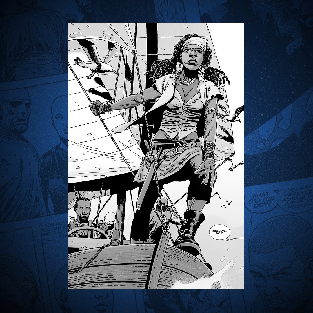 TheWalkingDead's tweet photo. This, of course, is our high court judge, Michonne Hawthorne! https://t.co/krHgOPFKMO