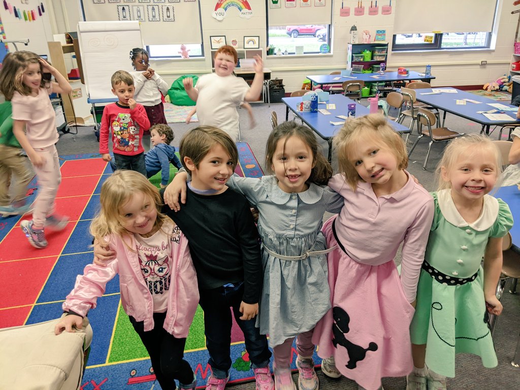Today my kinder kids are 50 days bigger, brighter, and smarter.
We celebrated with our official "Sock Hop"