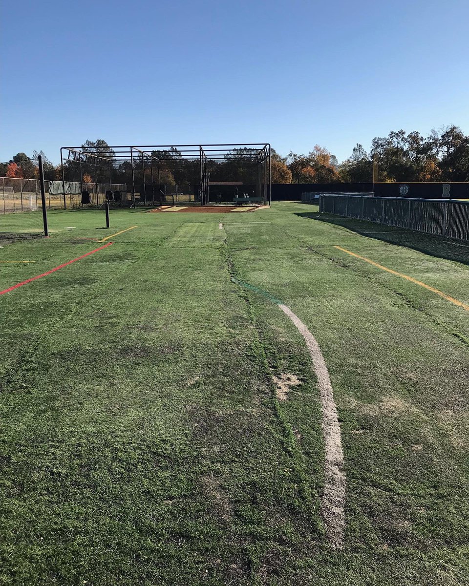 ButteBaseball's tweet photo. Recently improved our facilities by laying out 12,000 square feet of turf! Thank you to all of our supporters who helped us fundraise for this project!! #onlythebestforourguys #byebyemud #weloveturf #thiscouldbeyou #bigleaguefacilities #itiswhatitis #onemorepiece https://t.co/eqgbJ2bW5M