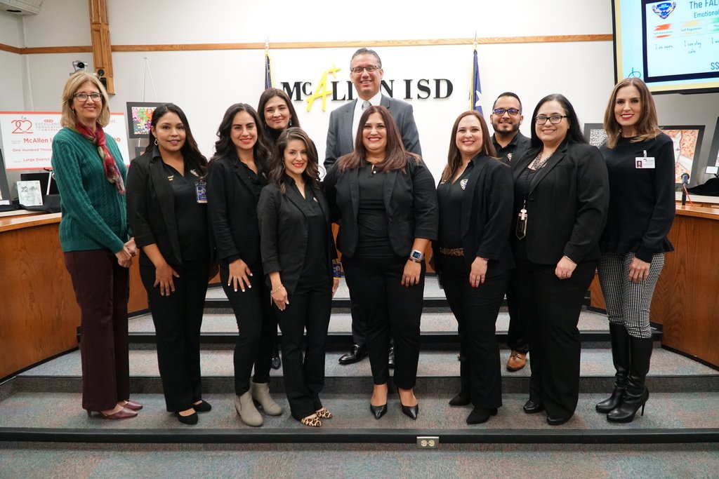 Campuses have been making their Executive Summary Evaluation presentations to district leadership. Here, pictured with district leaders are members of the Fields Elem. leadership team. 
#DistrictOfChampions #GreatnessStartsHere #WithMe