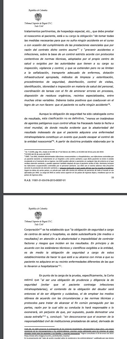 jairoparrac's tweet photo. RESPONSABILIDAD MÉDICA. OBLIGACIONES. CARGA DE LA PRUEBA. TSB: --👇👇-- https://t.co/oAj6PY5790