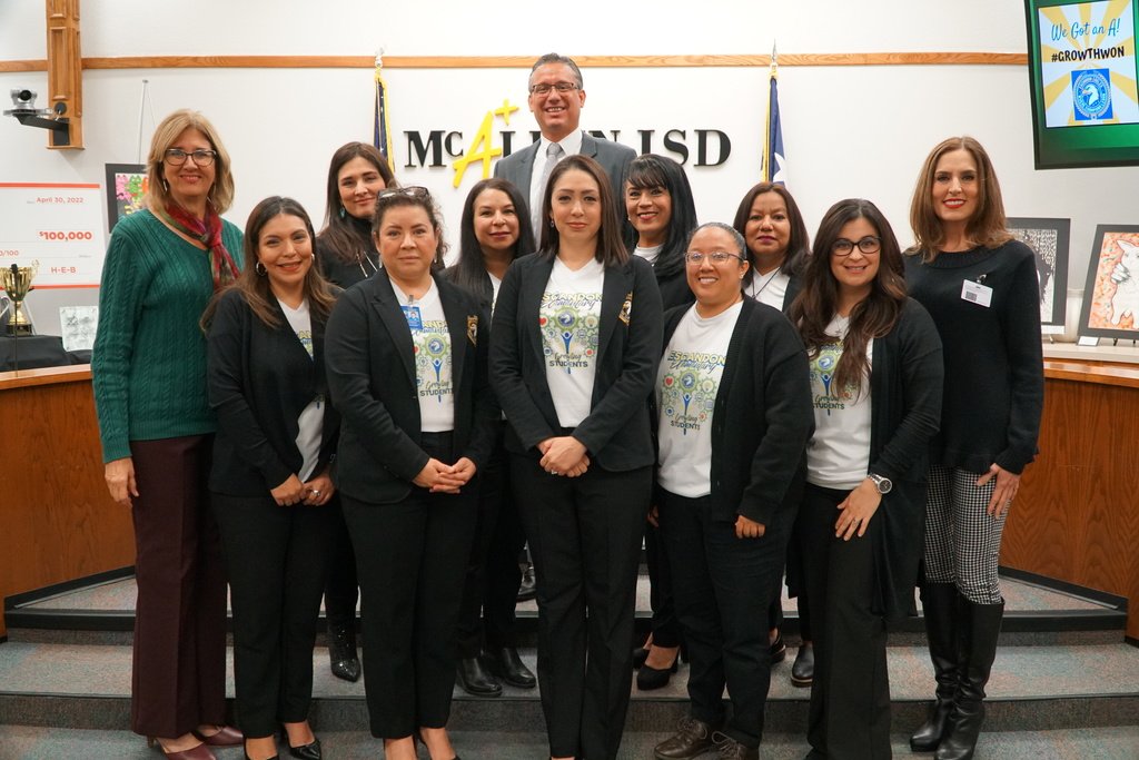 Campuses have been making their Executive Summary Evaluation presentations to district leadership. Here, pictured with district leaders are members of the Escandon Elem. leadership team. 
#DistrictOfChampions #GreatnessStartsHere #WithMe