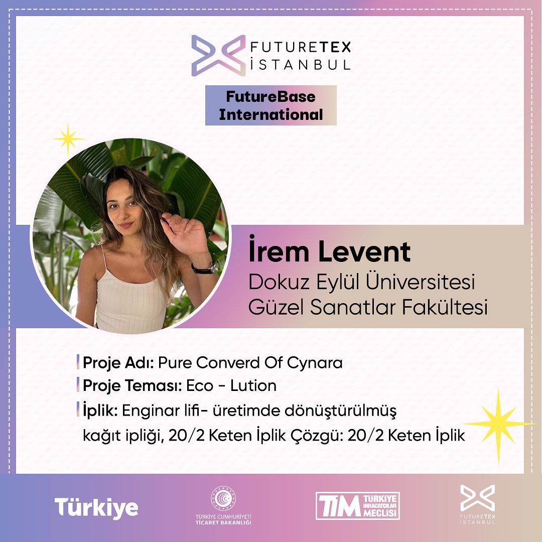 futuretexist's tweet photo. Finalistlerimizi Tanıyalım! 🎉

Futurebase International yarışmamızın finalistlerinden İrem Levent “Pure Converd Of Cynara” isimli projesi ile aramızda. 👏

Üretim süreçleri devam eden tüm yarışmacılarımıza büyük final gecesinde başarılar diliyoruz.

#FutureBaseInternational https://t.co/4o8wDtyy0q
