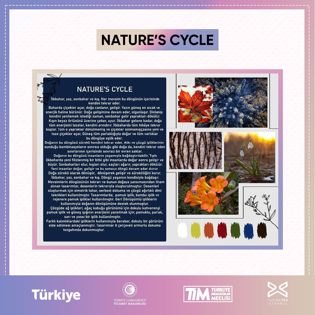 futuretexist's tweet photo. Finalistlerimizi Tanıyalım! 🎉

Futurebase International yarışmamızın finalistlerinden Şeymanur Demirci “Nature’s Cycle” isimli projesi ile aramızda. 👏

Üretim süreçleri devam eden tüm yarışmacılarımıza büyük final gecesinde başarılar diliyoruz.

#FutureBaseInternational https://t.co/TQpCKOzSOe