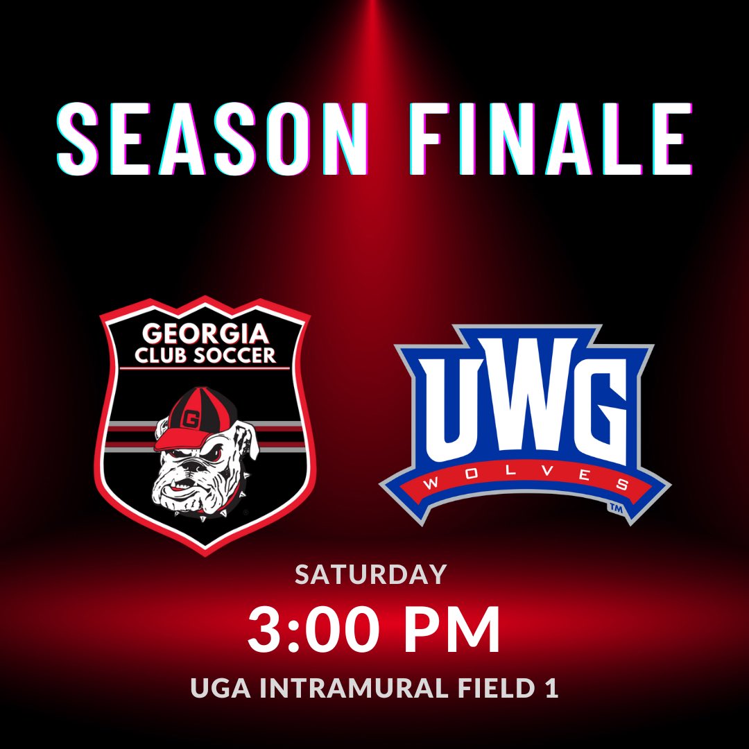 Final Game of the Fall‼️

Come out and support as we take on West Georgia for our last game of the season!

📍UGA IM Fields
⏱ 3 p.m.