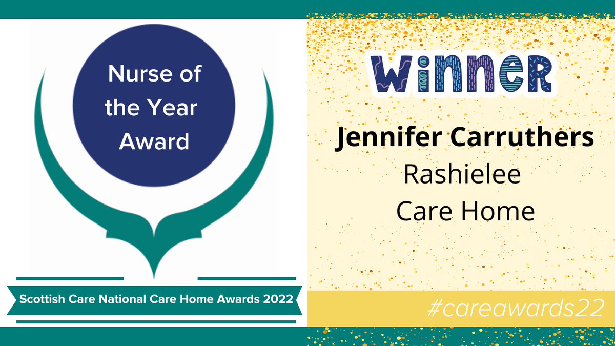 And the winner of the Nurse of the Year Award is... Jennifer Carruthers @rashielee 🙌❤ A well deserving win!! #celebratecare #careawards22