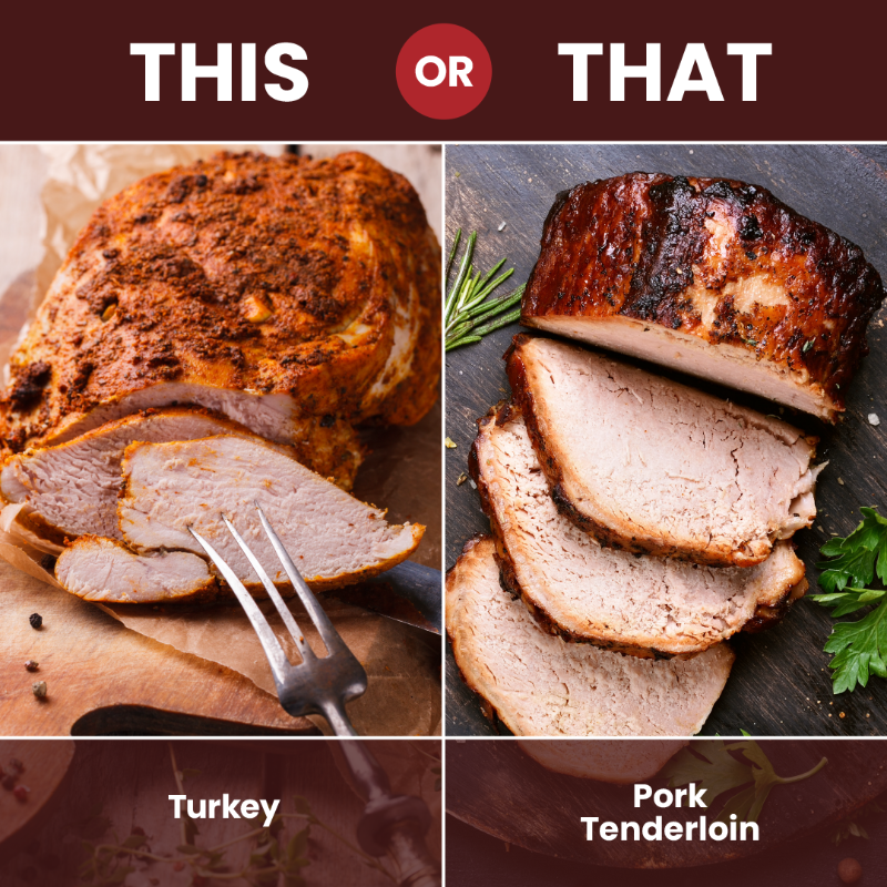 Do you have the main dish picked out yet to be the hero of your Thanksgiving spread? What's your vote, Turkey or Pork Tenderloin?