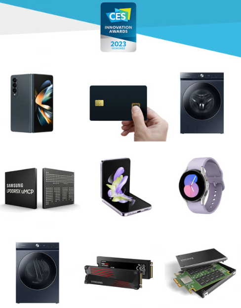 DisplayWeek's tweet photo. Samsung Electronics and LG Electronics won a large number of CES 2023 innovation awards, which will be held in January next year. Read the full article here - https://t.co/2dz8U3ry7c #BOE #3M #CSOT #EMDGroup #UDC #Samsung #LG #Eink https://t.co/jsljh0fAVr