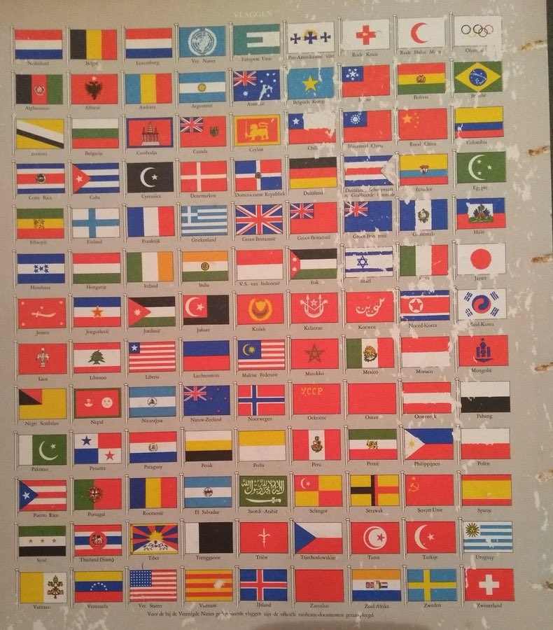 1961: Flaggen - flags - drapeaux - vlaggen - bandiere - zastave - zászlók.
#UnitedNations #UN #FlagFriday
#Trieste #Trst #Triest #Trieszt #Triëst