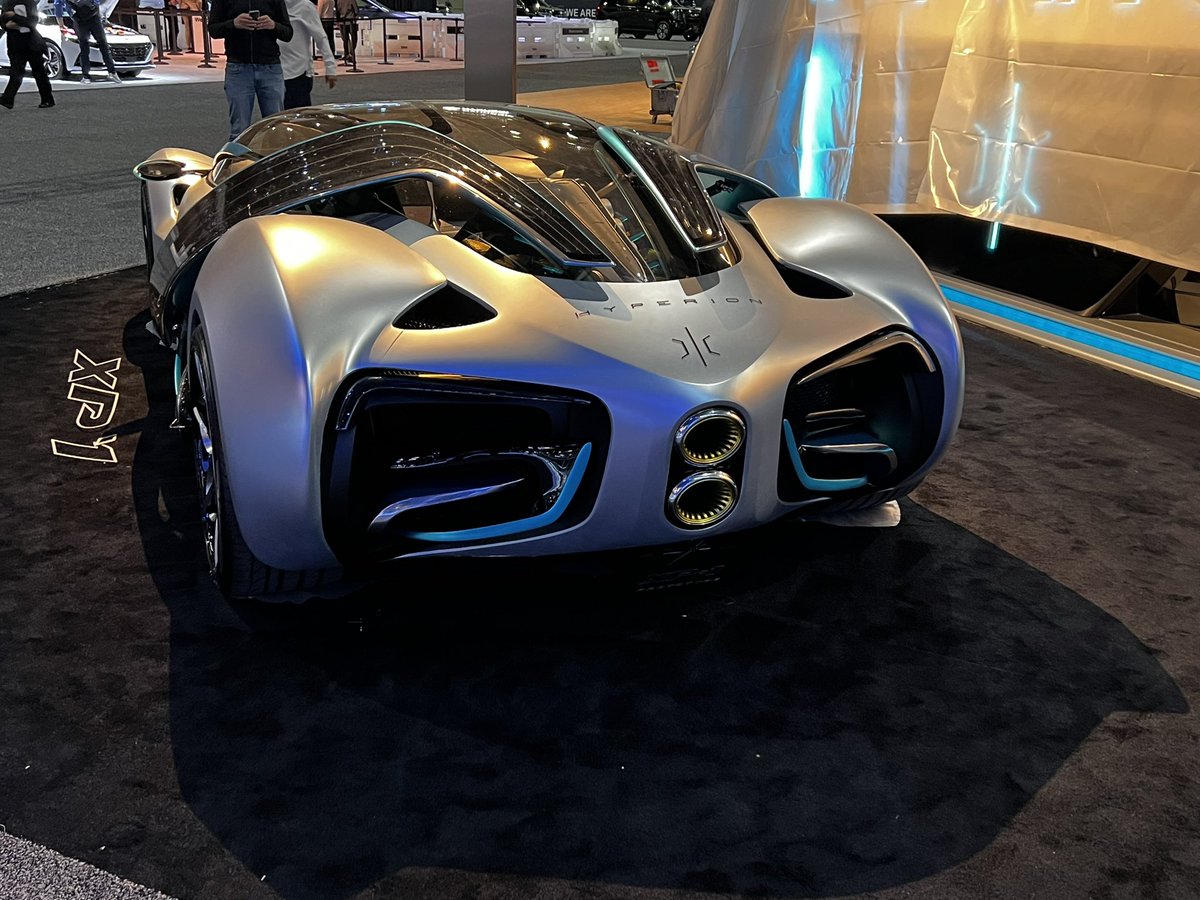 The Hyperion XP1 Hypercar. A cross between a catfish and the Batmobile.