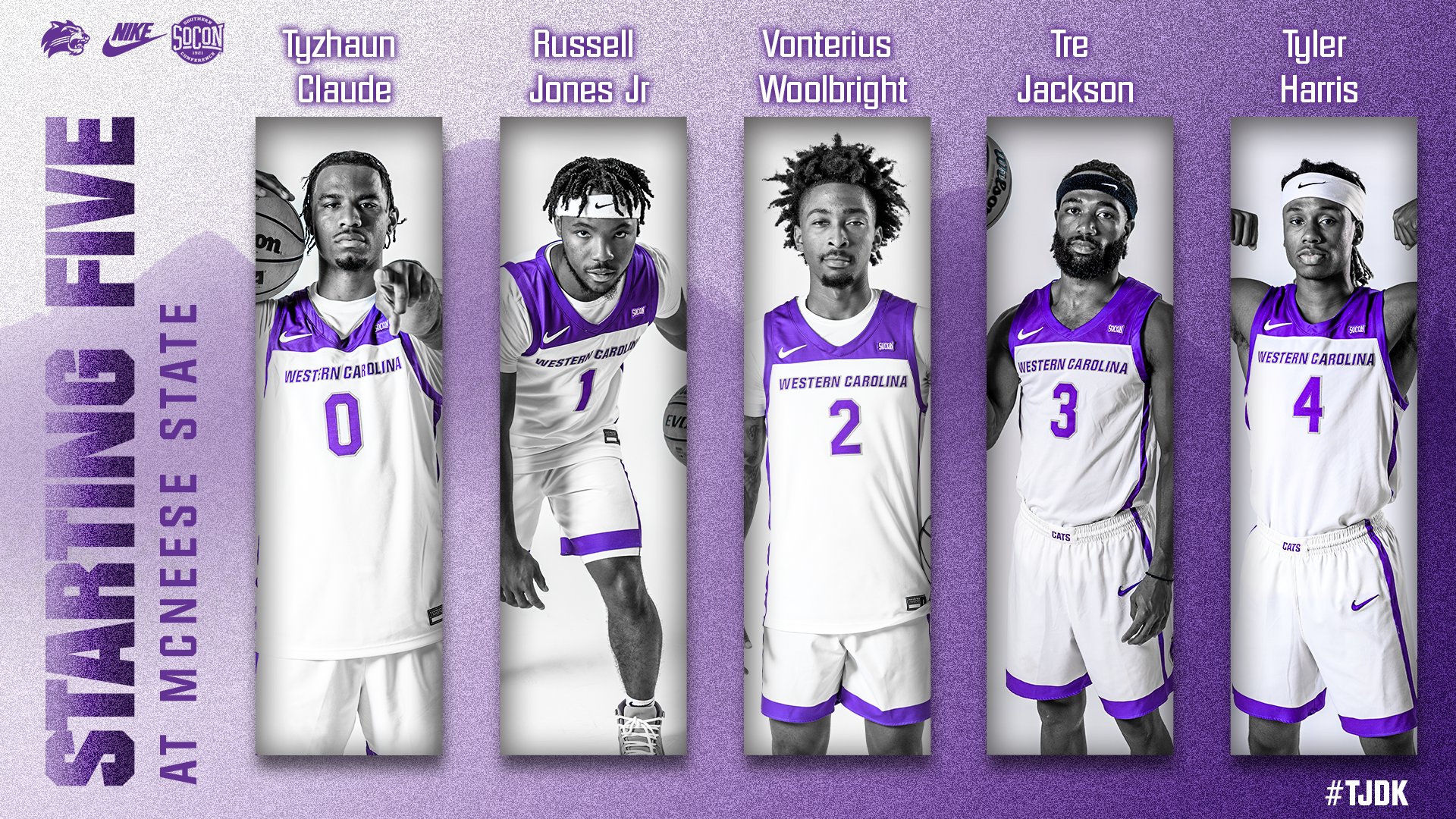 Western Carolina Basketball on Twitter "Here's our starting lineup for