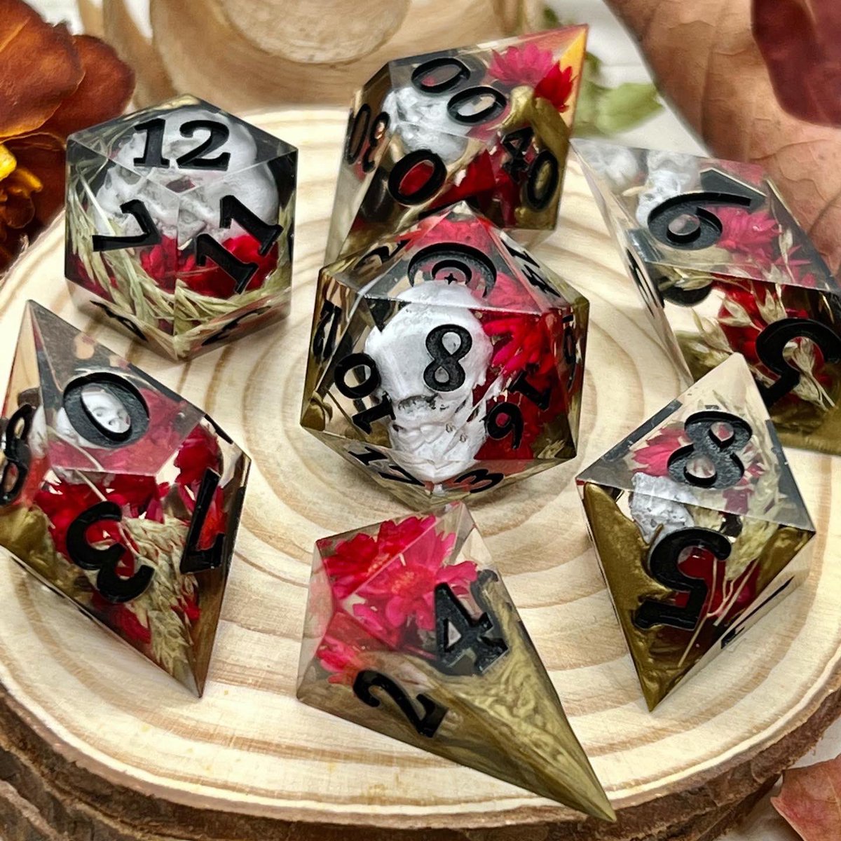 Persephone - inspired by the goddess of Spring and Queen of the Underworld. This set is being given away on instagram on <a href="/DicebyDi/">DicebyDi</a> profile. Make sure to check it out and see all the other amazing prizes!