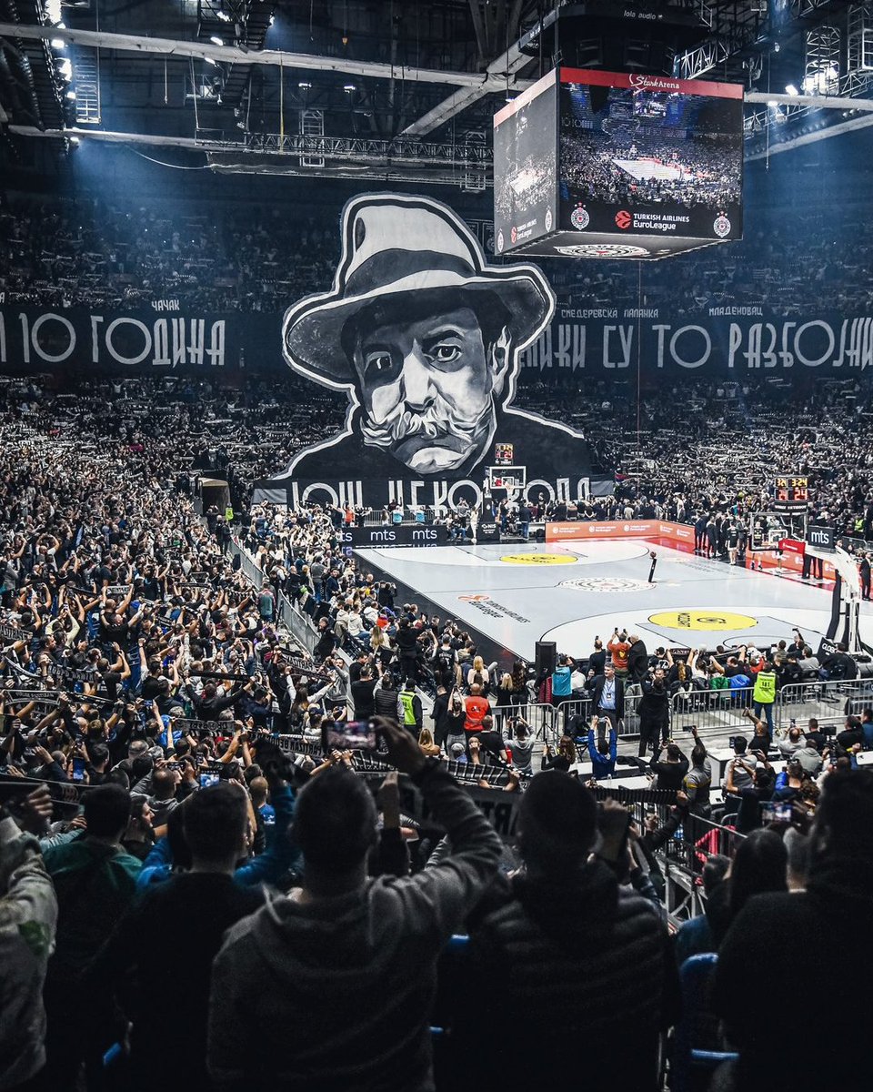 The atmosphere created by Partizans fans in Stark Arena is just out of this world 😳 📸 @PartizanBC