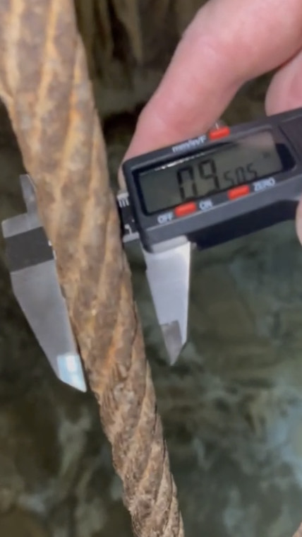 EyeOnCalifornia's tweet image. #EngineeringTwitter

🚨Would you trust this uninspected, unlubricated, rusted, shrunken, &quot;porcupining,&quot; 100-year-old, 1&quot; diameter wire rope for any % of the structural support of a poorly-maintained 100&apos; tall steel spiral staircase in a humid cave?

#Whistleblower #Whistleblowers