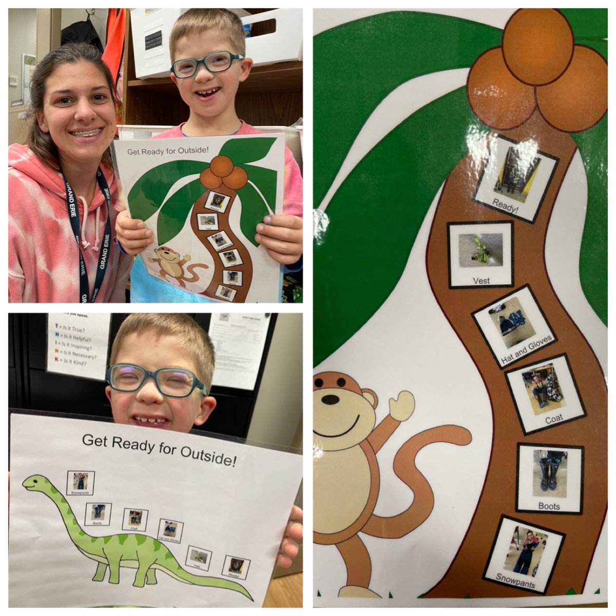 Today this learner set new goals for independence using LessonPix and with the support, prompting and love of @ColibabaEmily, one of our amazing EAs. 
Ask your <a href="/GEDSB/">Grand Erie District School Board</a> LRT for access to LessonPix and all of the pre-made, customizable options!
<a href="/JarvisJets/">JarvisPS</a>