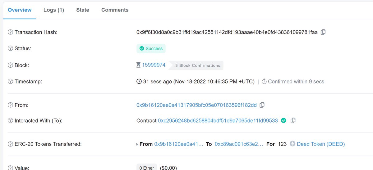 deedprotocol's tweet photo. @Resti0104 @SampulWong @avina35 @Lanecgr Congratulations @Resti0104, we have sent you $100 worth of Deed tokens. You can hodl it or sell it, but we recommend holding it because it will moon soon.😉 https://t.co/YxG6zxIiH0